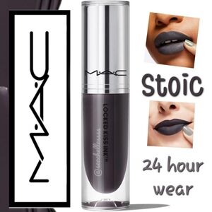 Mac Locked Kiss 24 Hour Lipstick Stoic Brand New in Box Authentic